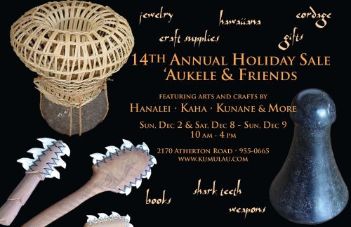 14th Annual Holiday Sale, ʻAukele and Friends 2012